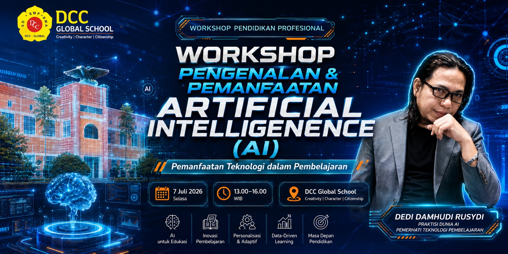 Workshop Artificial Intelligence untuk Guru DCC Global School 2026